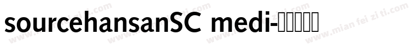 sourcehansanSC medi字体转换
